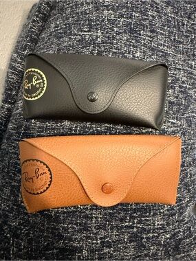 Ray-Ban Sunglass Case Pair in Black and Brown